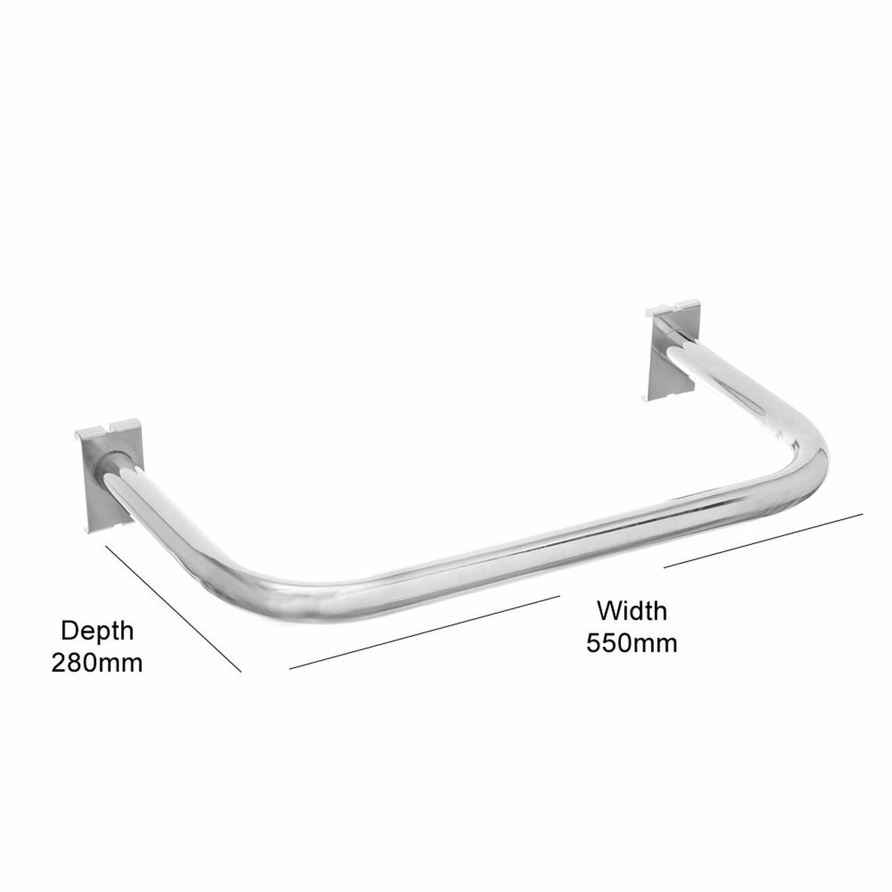 Side Hanging Rail For Grid Mesh Panels