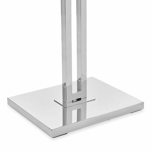 Chrome Clothes Rail Display Stand - 2 Stepped Arms