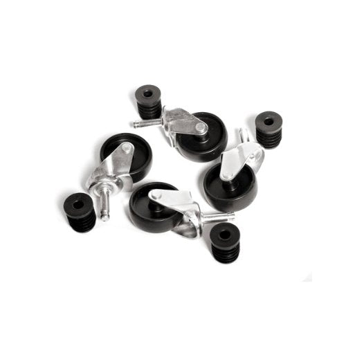 Standard Wheels For Garment Clothes Rail - Set of 4 Unbraked Wheels