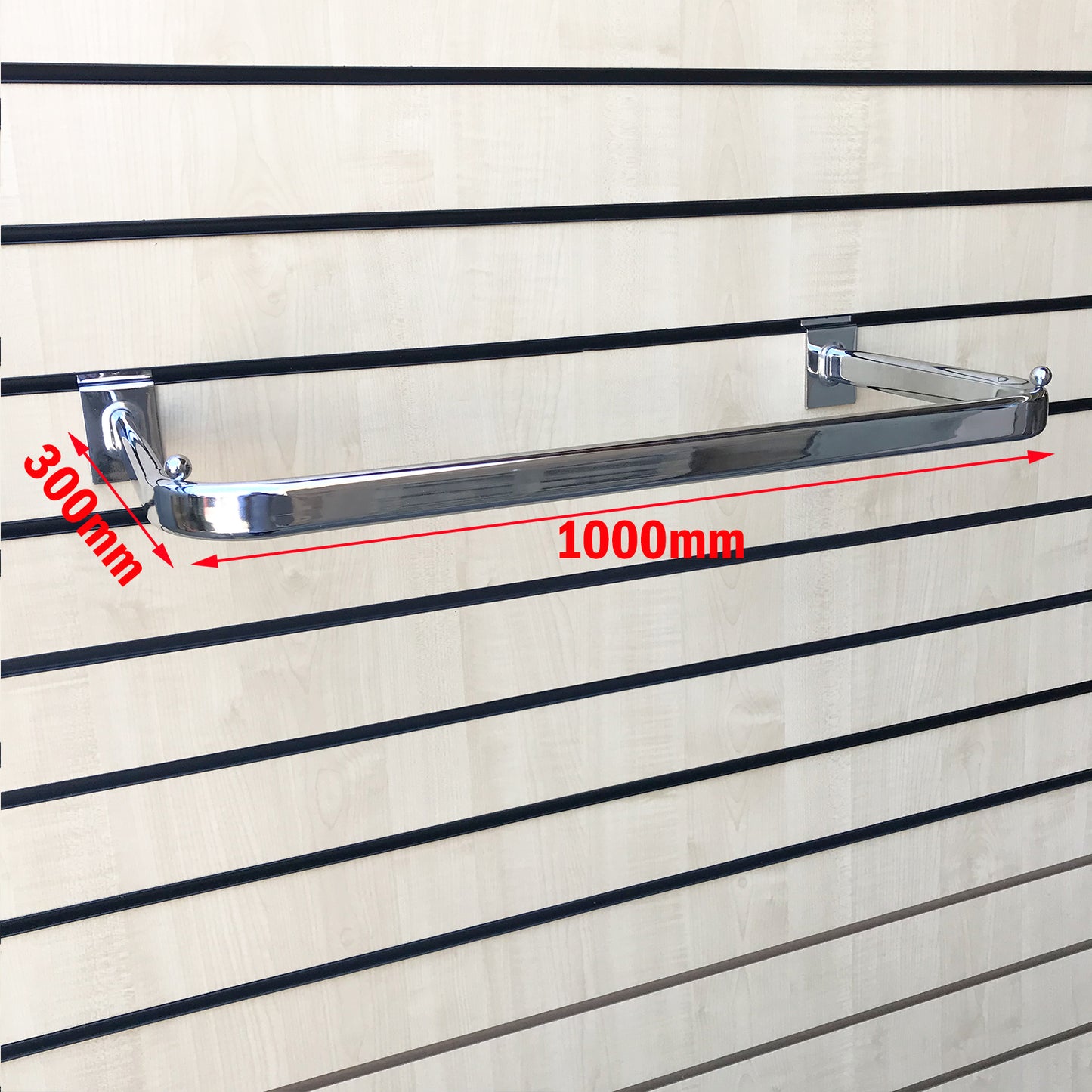 Fashion Display D-Rail for Slatwall - Versatile Hanging Solution for Clothing and Accessories