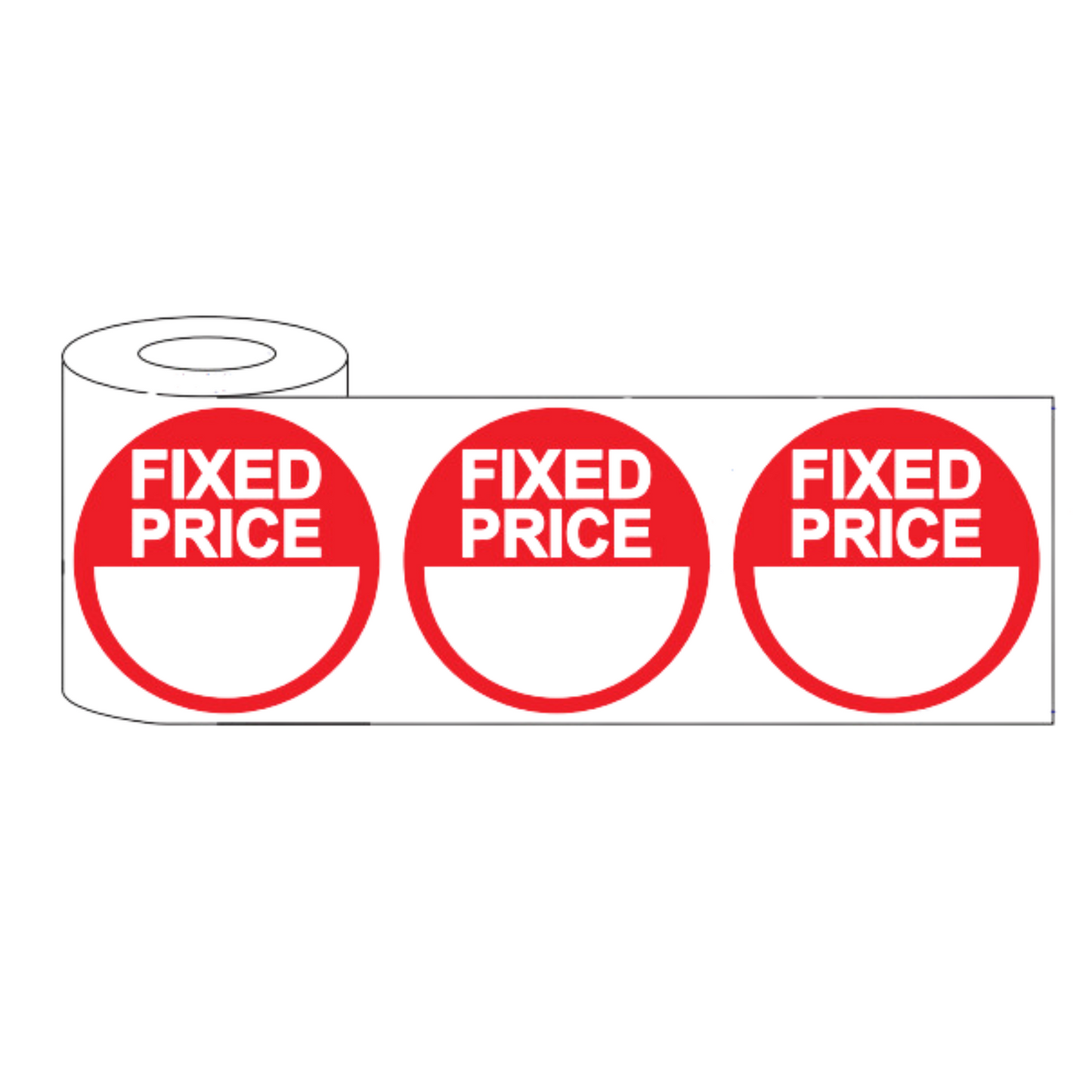 500x 45mm Red Round Adhesive Sale & Fixed Price Stickers