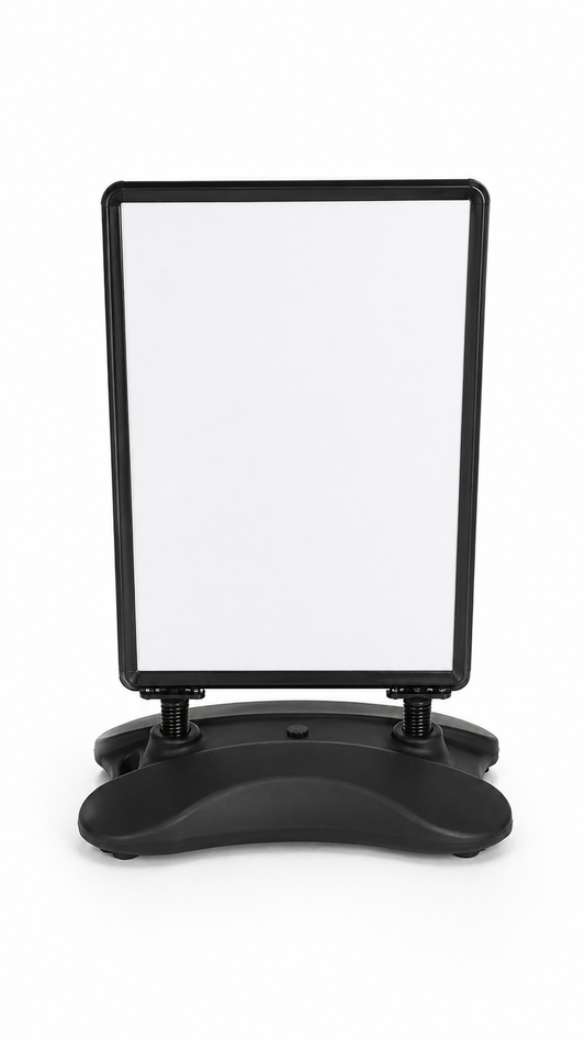 Black A1 Waterbase Pavement Sign – Heavy Duty Outdoor Poster Display Stand