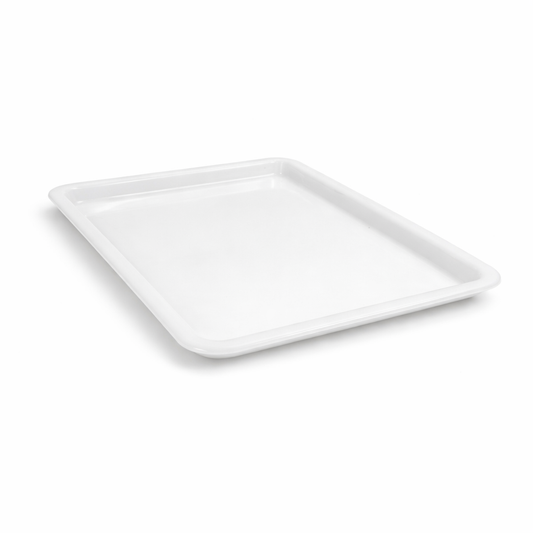 Heavy Duty Bakery Display Tray – White Pastry & Food Display Tray