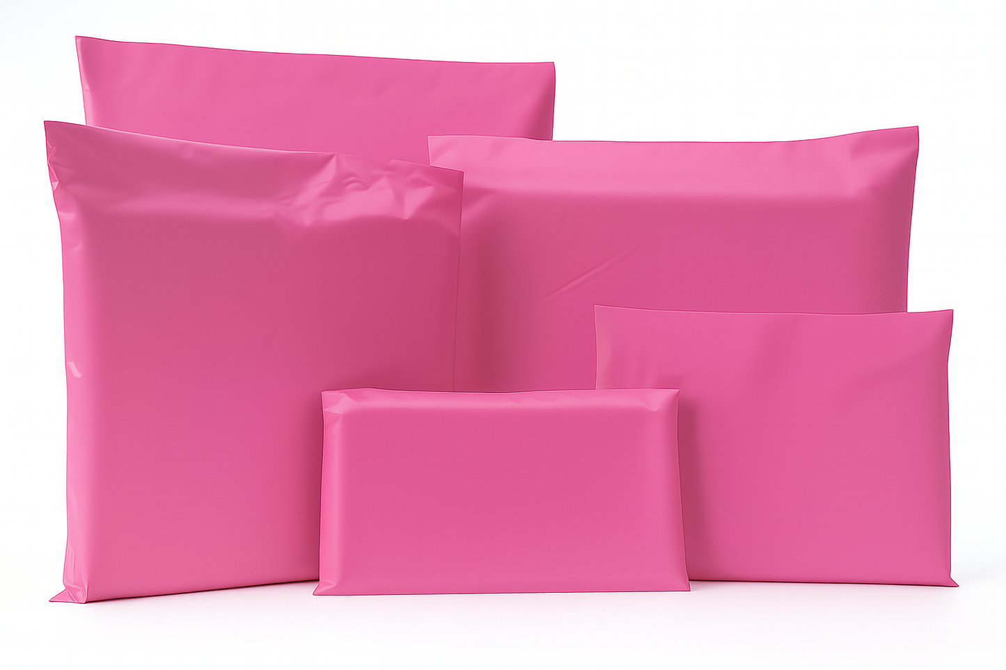 100 x Pink Mailing Bags