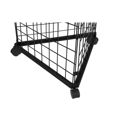 5ft Black Three-Way Grid Mesh Stand