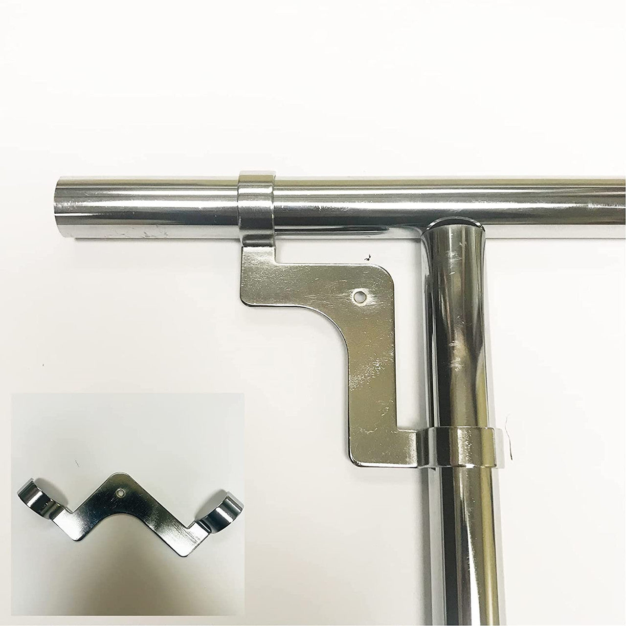 Panel Support Diameter New Clothes Garment Rail Walk In Wardrobe Chrome Tubing Hanging Rail System