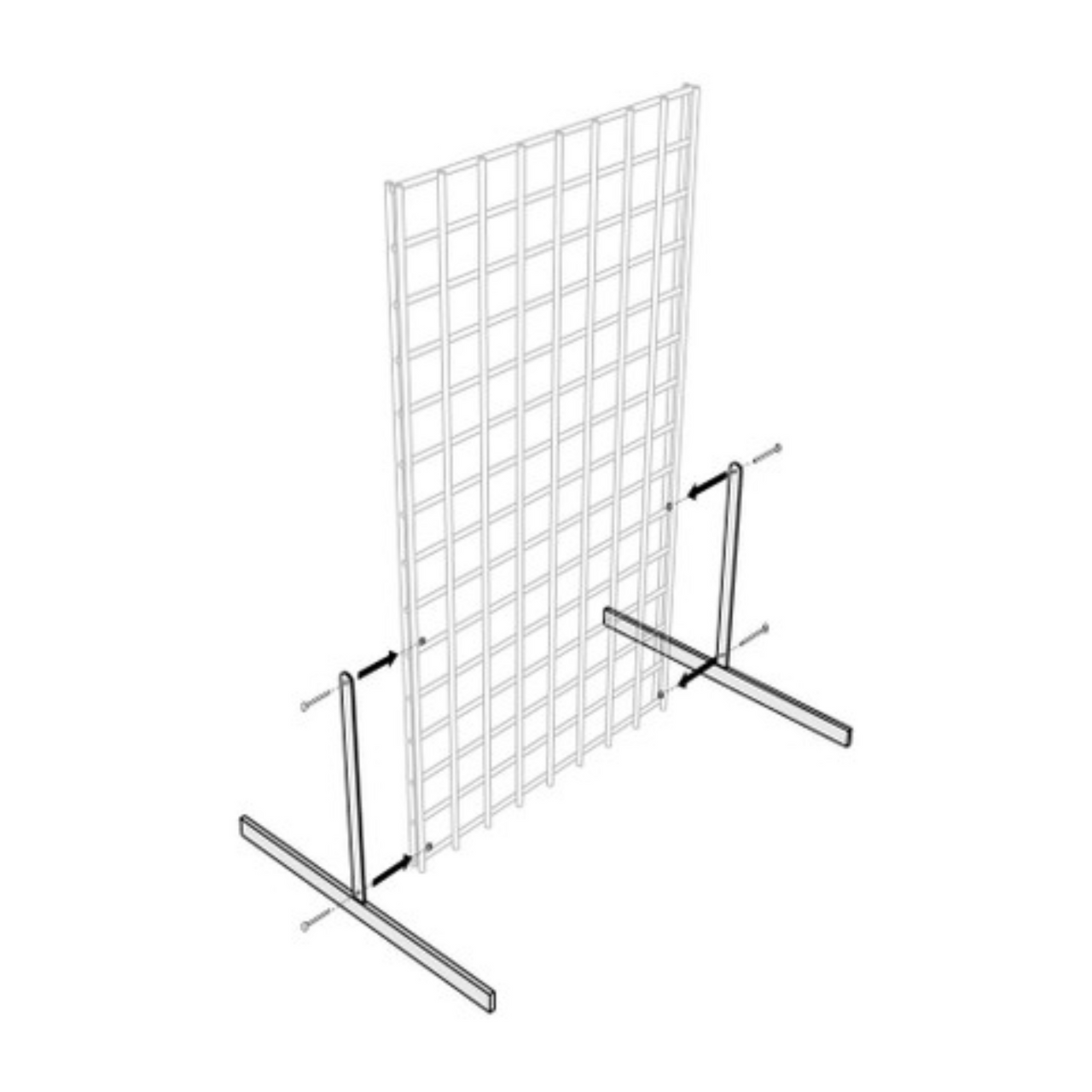 Pair of T-Legs For Grid Mesh