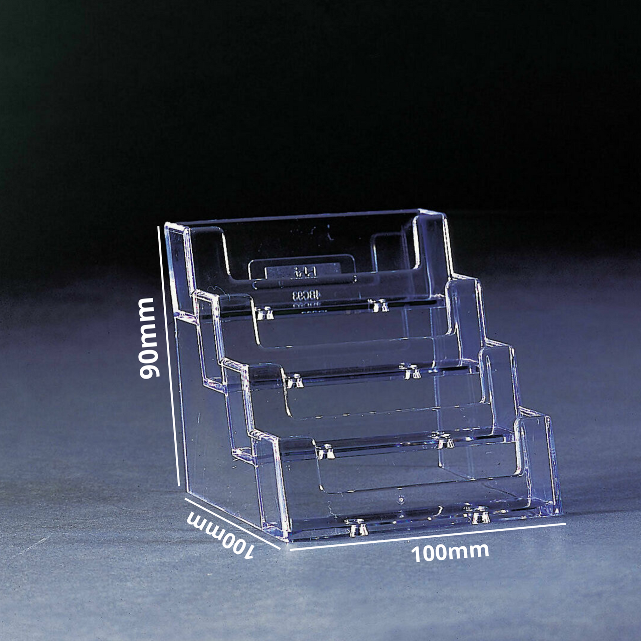 4 Tier Acrylic Business Card Holder