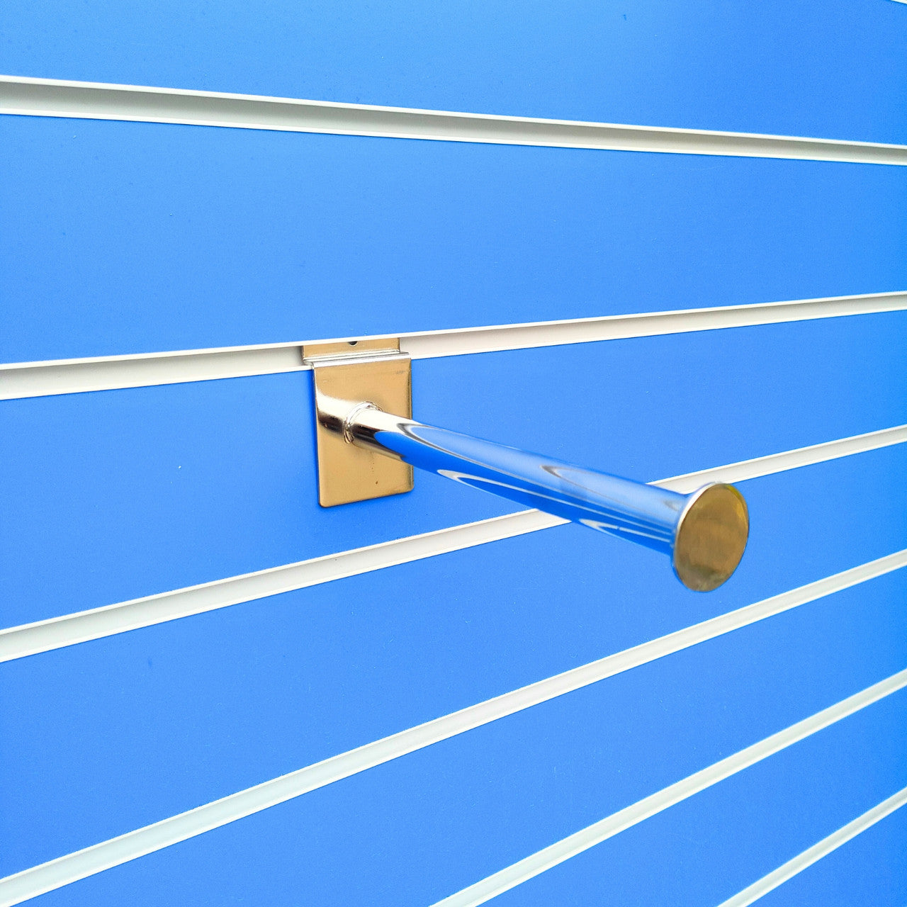Straight Faceout Arm For Slatwall Clothing Hangers And Retail Display