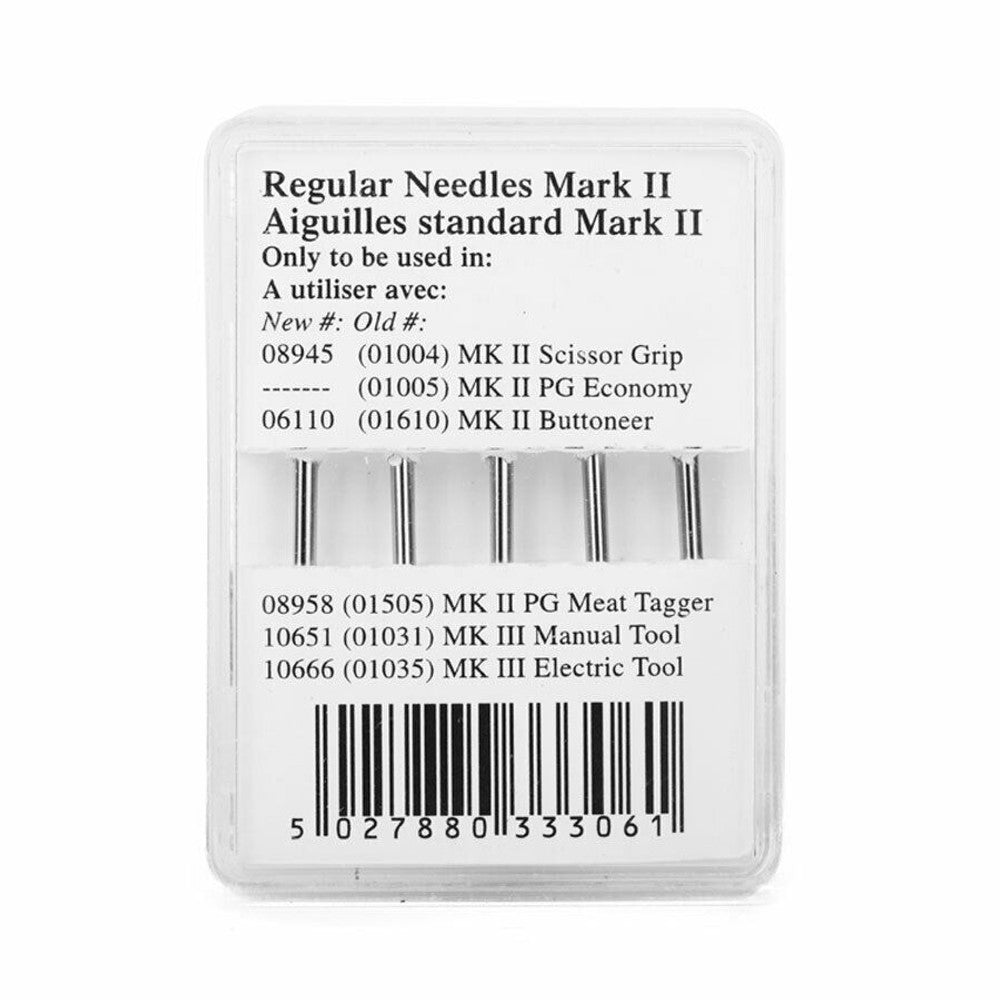 5 x Avery Dennison Mark 2 Standard Tagging Gun Needles Regular Kimble Tag Mk III