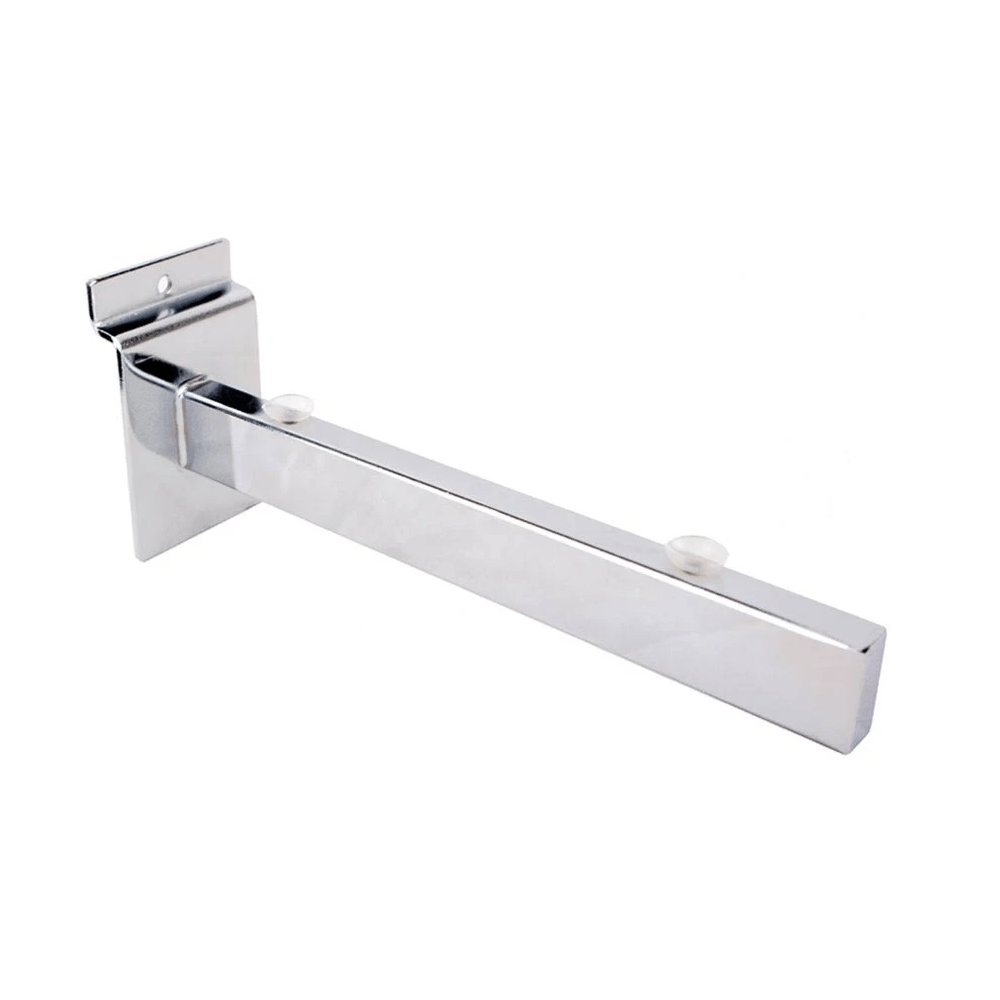SLATWALL SLATBOARD GLASS SHELF BRACKETS (pair) WITH SUCTION PADS TO HOLD GLASS