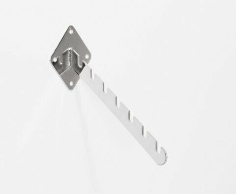 Heavy Duty Wall Mounted arms, wall fixing, notch arms J-hooks for retail display