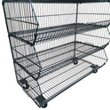 Black  5 x Tier Stackable Display Baskets-100cm