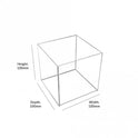 Acrylic Cube Display Stand Square 5 Sided Box Perspex Tray Case Shop Holder