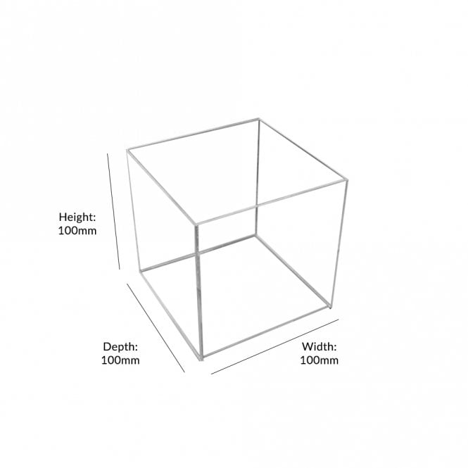 Acrylic Cube Display Stand Square 5 Sided Box Perspex Tray Case Shop Holder
