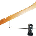 100x Adult Oak With Metal Clips Hangers