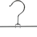 100x Metal Clip Coat Hangers, 40cm Clothes Hangers For Trousers & Skirts