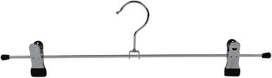 40cm Metal Clip Coat Hangers, Clothes Hangers For Trousers & Skirts