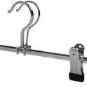 100x Metal Clip Coat Hangers, 40cm Clothes Hangers For Trousers & Skirts