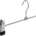100x Metal Clip Coat Hangers, 40cm Clothes Hangers For Trousers & Skirts