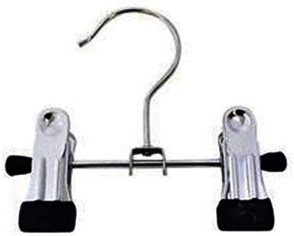100x Stainless Steel 12cm Hangers, Portable Laundry Hook Boot Clips, Clothing Hanger Holder, For Pants, Shoes, Towel, Socks