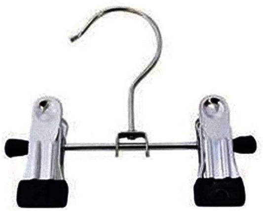 100x Stainless Steel 12cm Hangers, Portable Laundry Hook Boot Clips, Clothing Hanger Holder, For Pants, Shoes, Towel, Socks