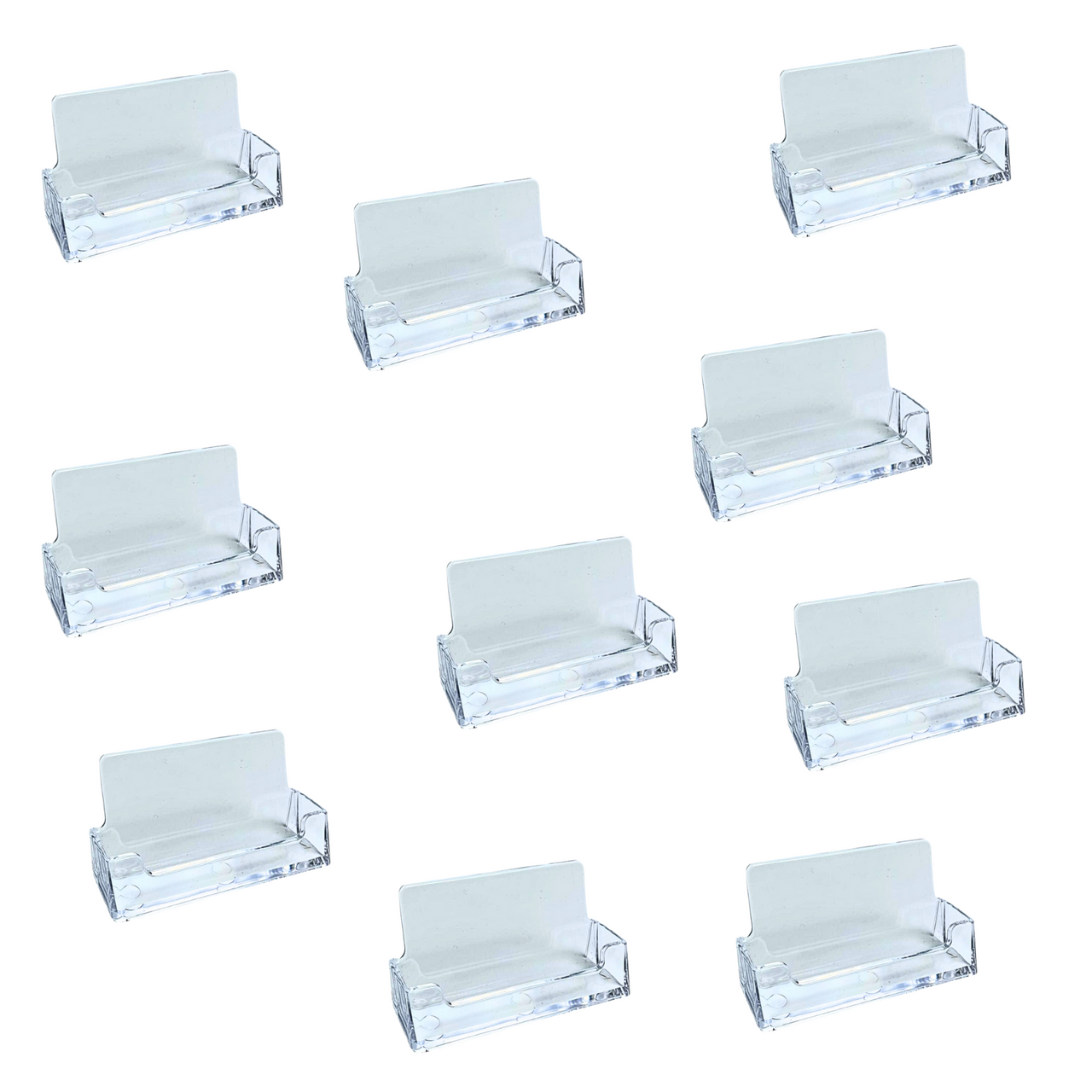 10 Acrylic Desktop Business Card Display Counter Dispenser Holder Stands