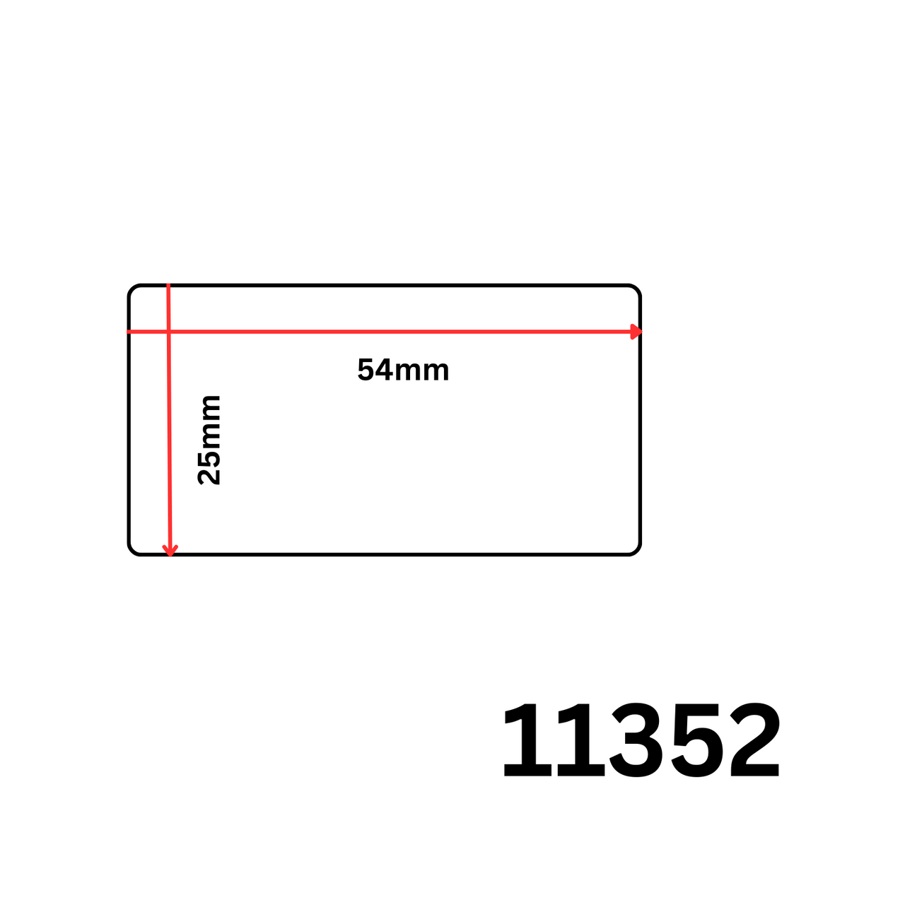 Compatible Dymo Thermal Label - 11352