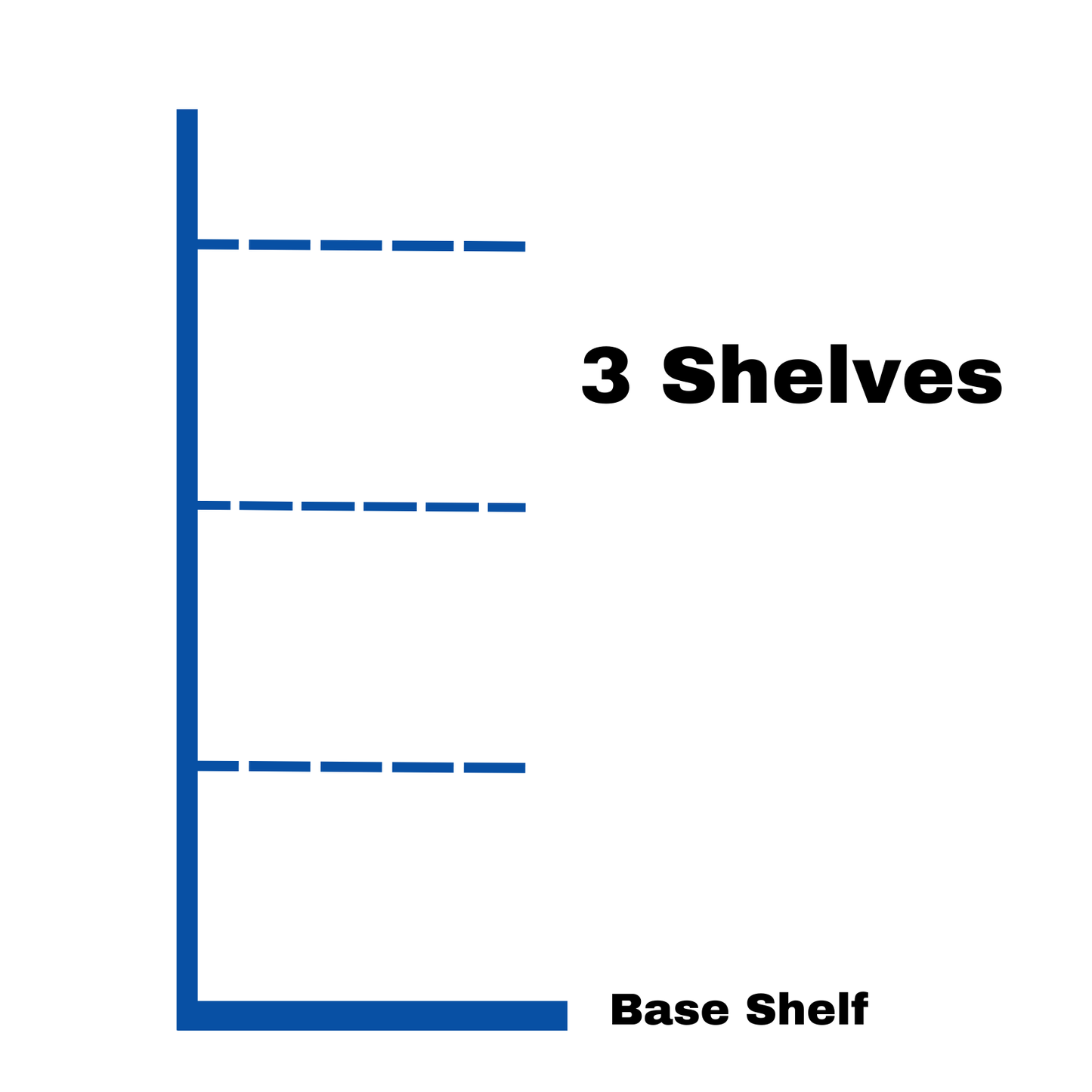 Retail Wall Shelving - H160cm x W125cm