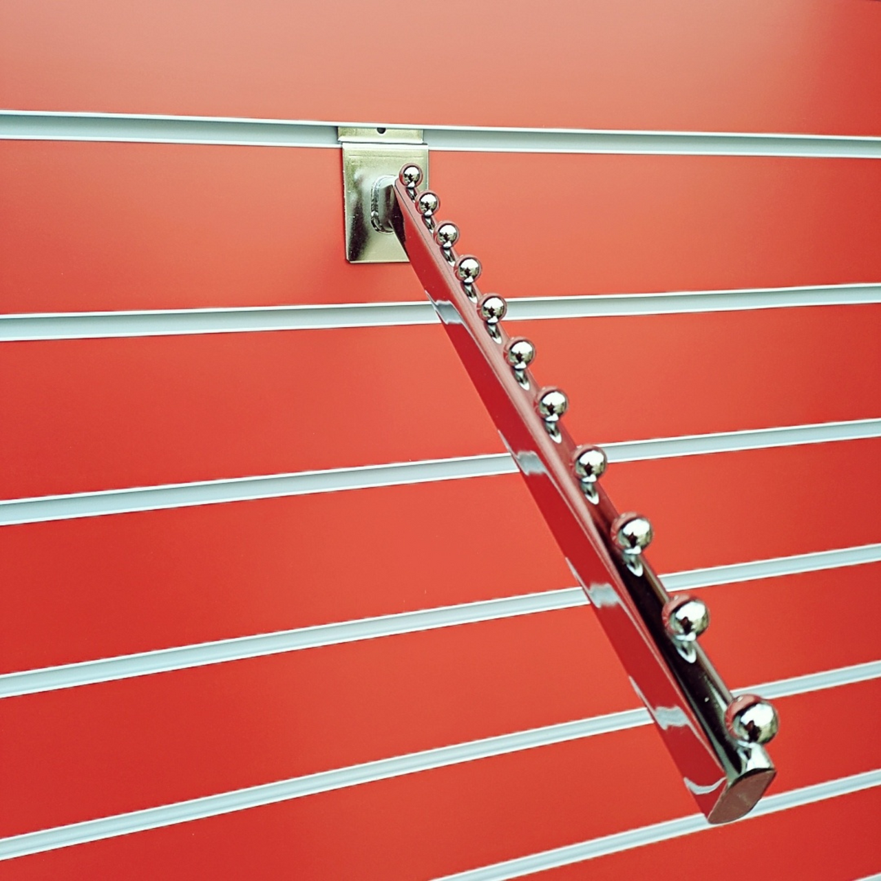 11 Ball Waterfall Sloping Display Arm For Slatwall