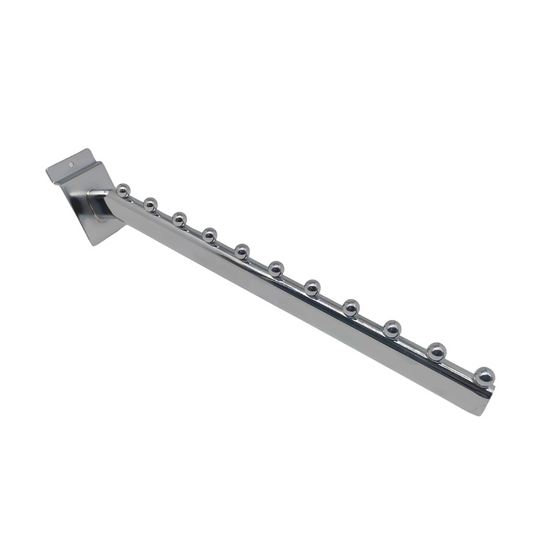 New 11 Ball Waterfall Sloping Display Arm For Slatwall