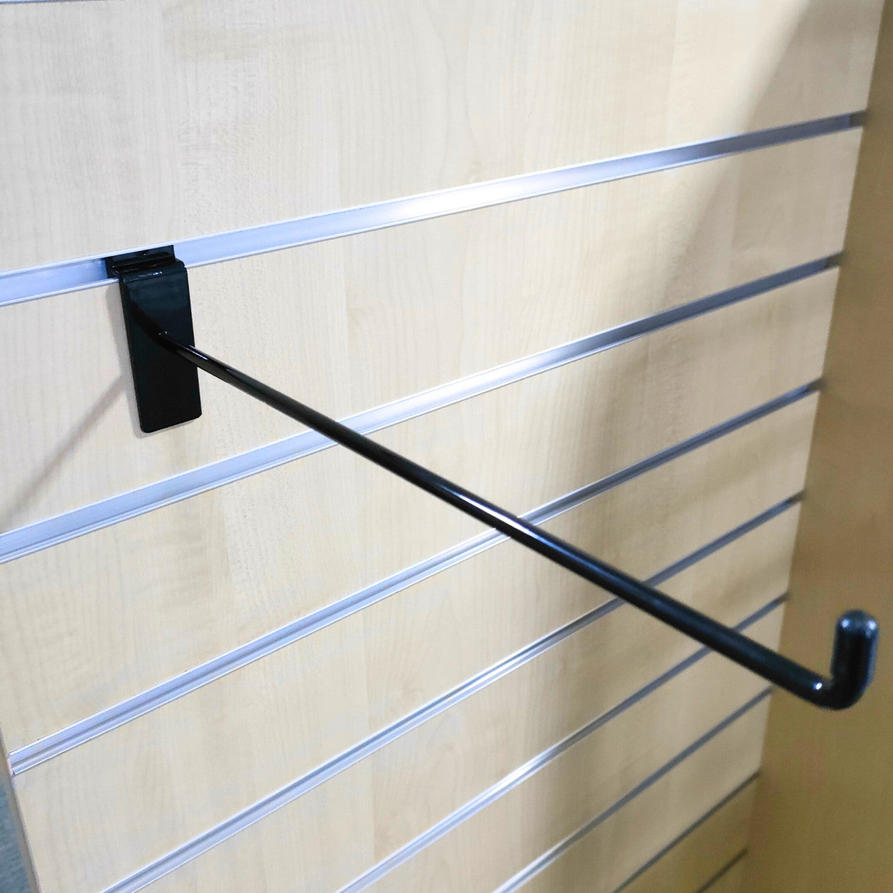 Black Slatwall Hooks Accessory Single Prong Shop Display