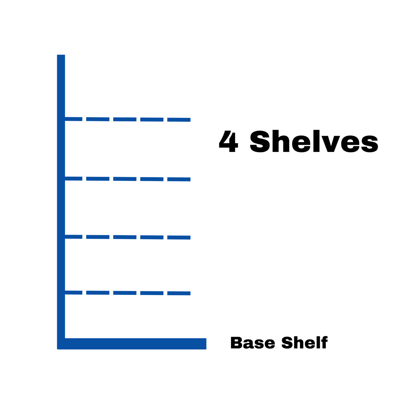 Retail Wall Shelving - H160cm x W125cm
