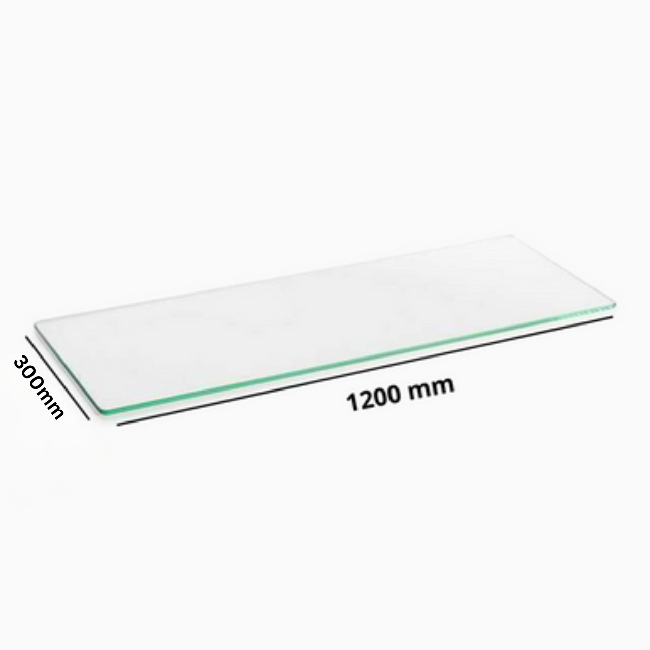 1200mm*300mm*8mm-Clear Tempered Glass Shelf Panel Storage Sheet Shelving Display Bathroom Shelves