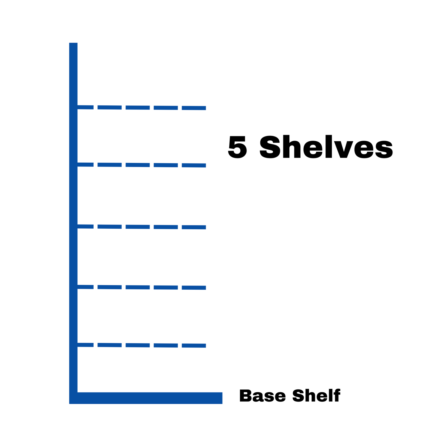 Retail Wall Shelving - H160cm x W125cm