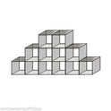 New Toughen Glass Cube Display Set Counter Top Or Free Standing Displays Size 12