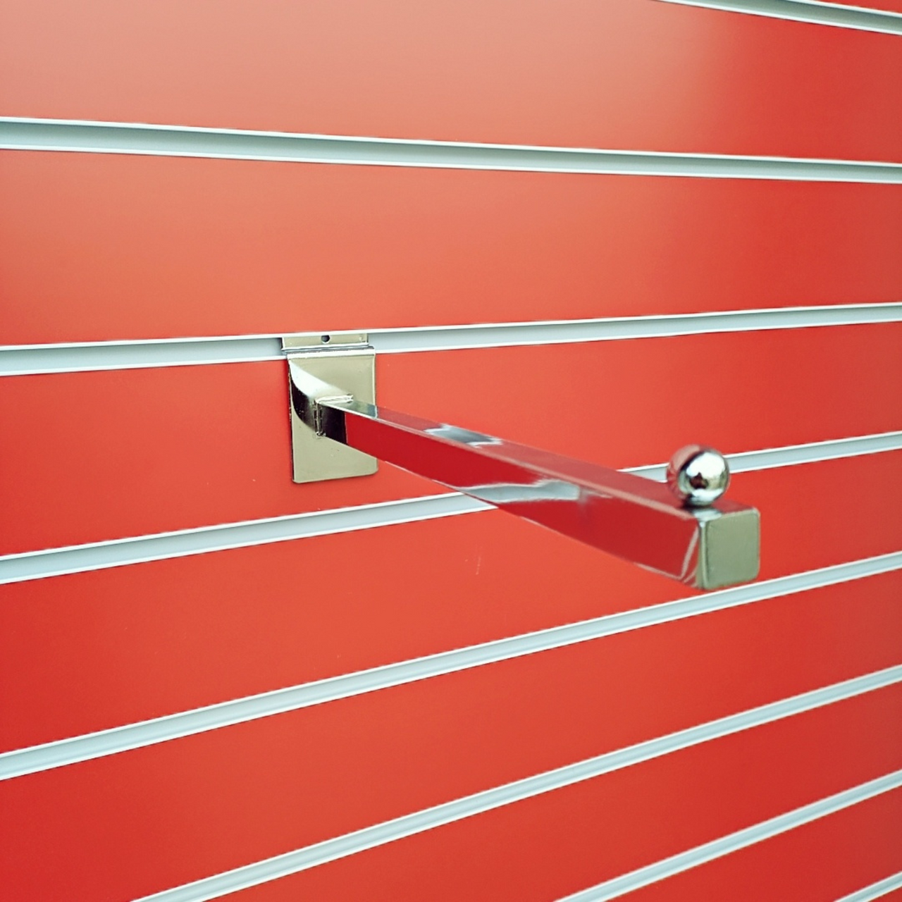 Straight Square Display Arm For Slatwall