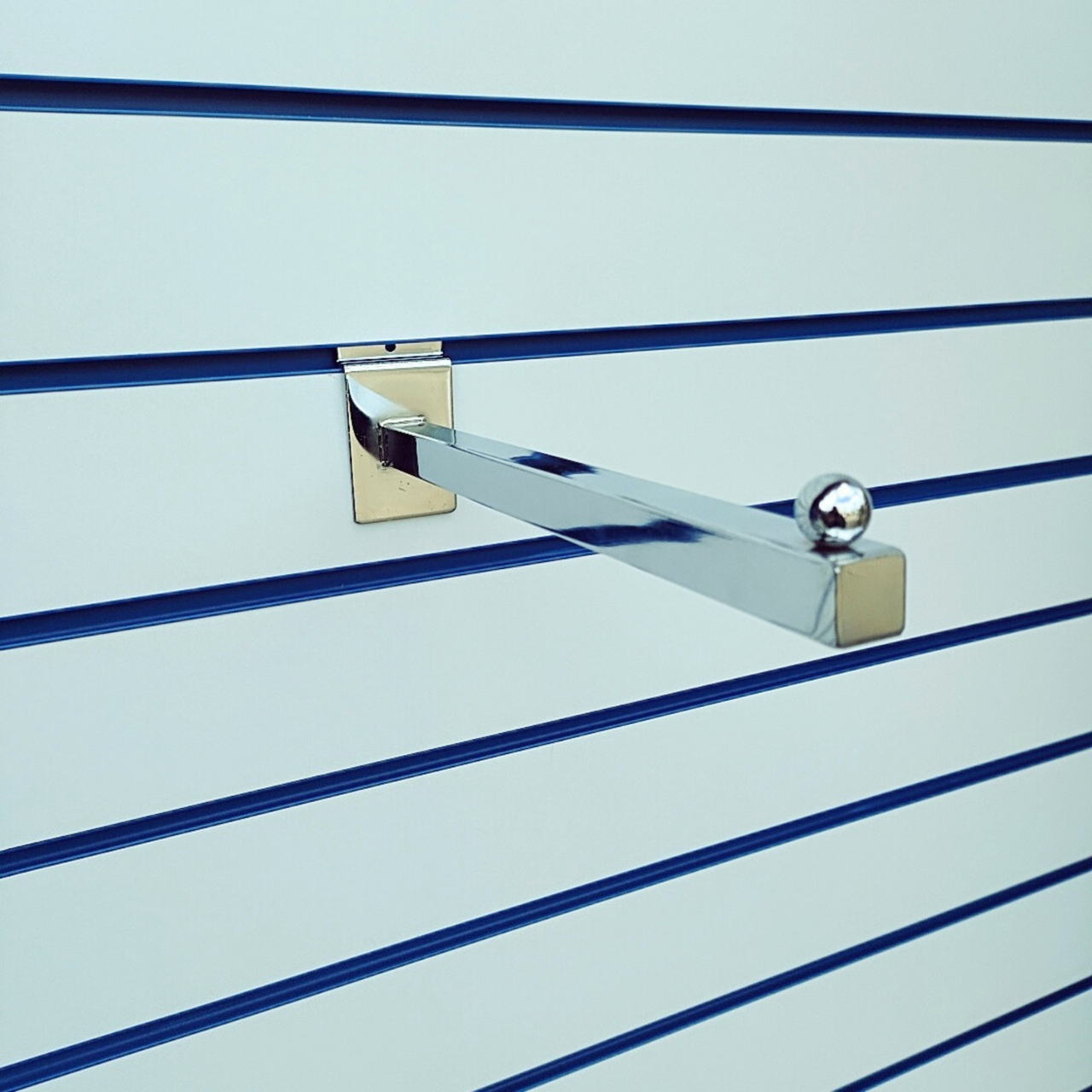 Straight Square Display Arm For Slatwall