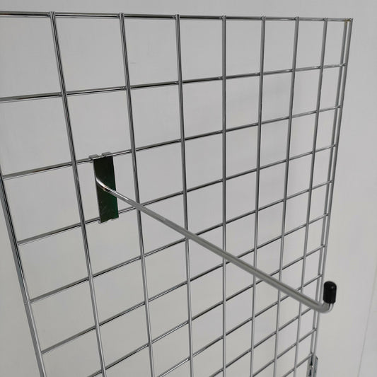 12 Inch Grid mesh Hooks Single Prong Shop Display