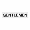 White/Black Self-Adhesive Signage-GENTLEMEN