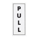 White/Black Self-Adhesive Signage-PUSH/PULL