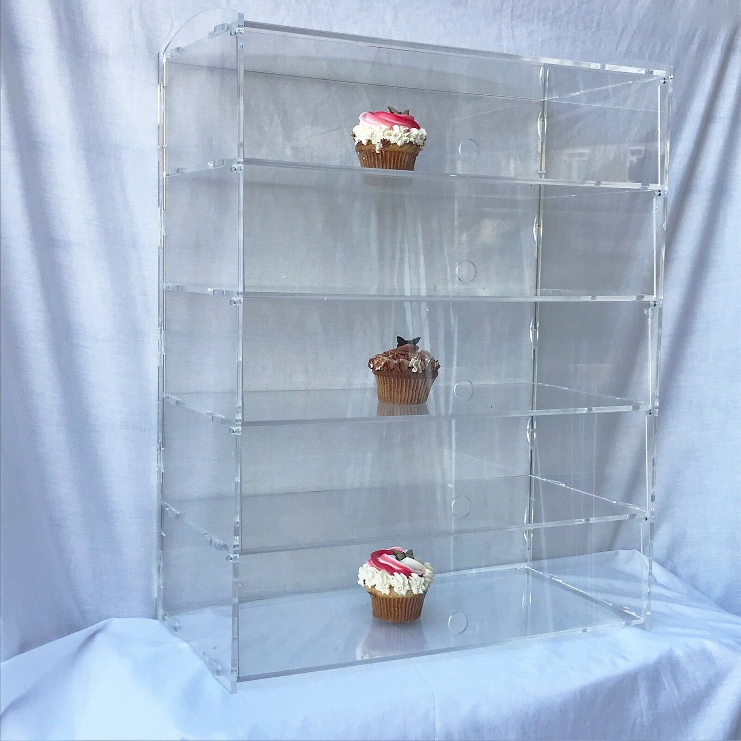 Acrylic Bakery Pastry Display Case Stand Cabinet Cakes Donuts Cupcakes Pastries