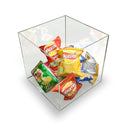 Acrylic Cube Display Stand Square 5 Sided Box Perspex Tray Case Shop Holder