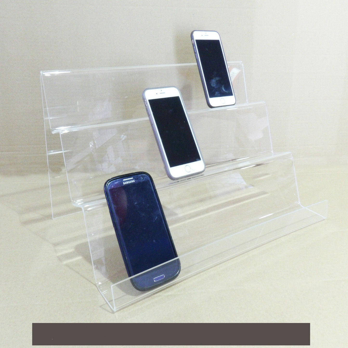 Acrylic Display Stands 2 Tier & 3 Tier for Mobile Phones and Jewllery Showcase