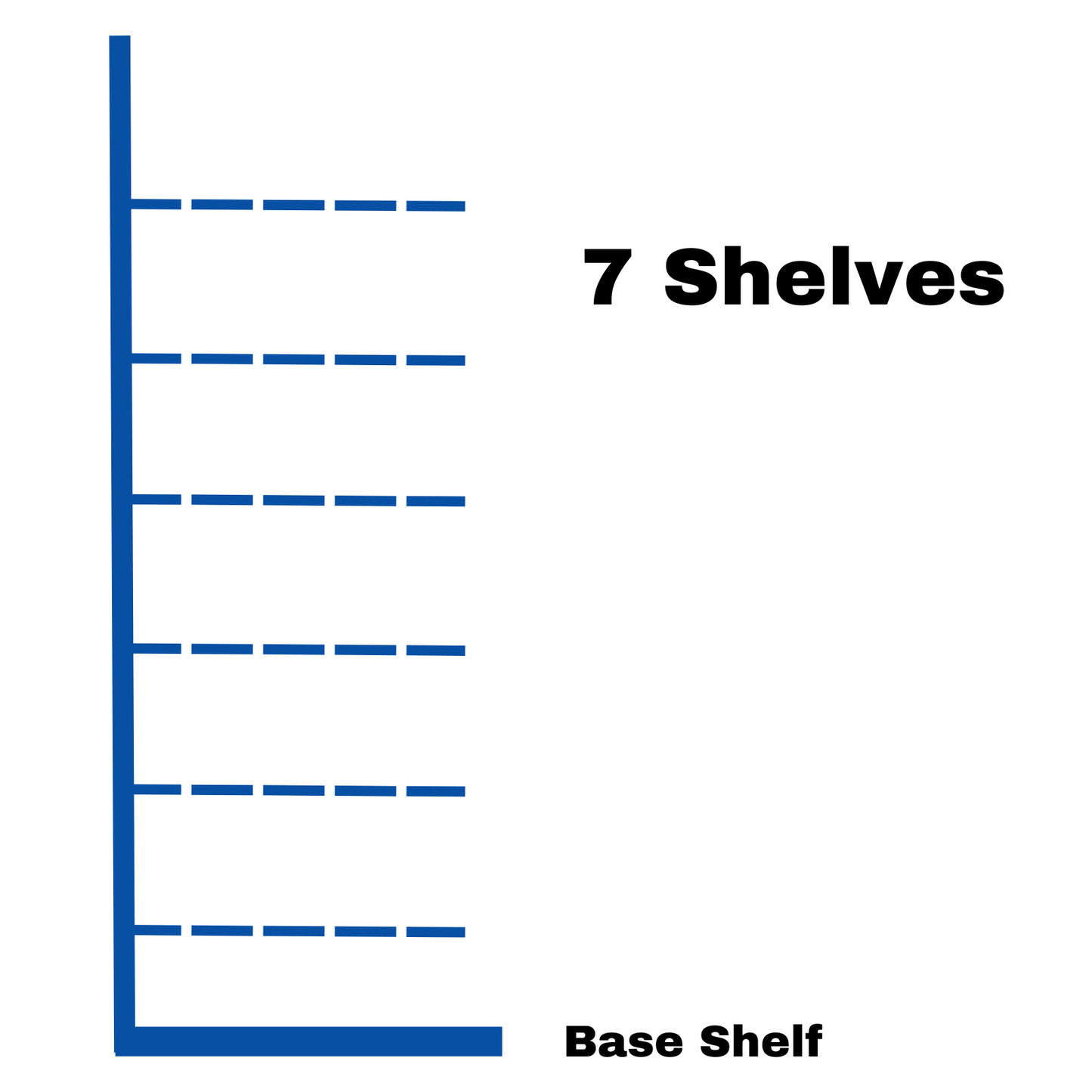 Retail Wall Shelving - H210cm x W50cm
