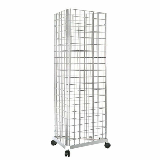 4ft Three-Way Grid Mesh Stand With Euro Hooks Included