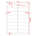 Multi-Purpose A4 White Self-Adhesive Labels - 16 Label Per sheet