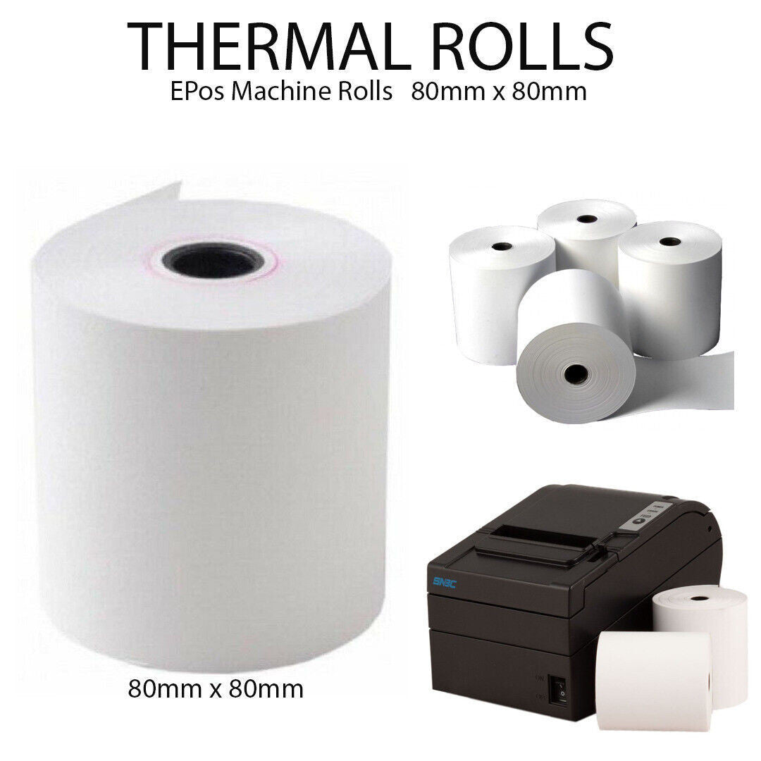 Thermal Till Rolls 80 x 80mm SPECIAL OFFER (Box of 60)