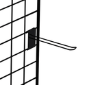 6" Inch Heavy Duty Euro Hooks/prong Grid Mesh Retail Display Black
