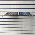 Wooden Shelf Brackets (Pair) For Slatwall Shop Fittings Heavy Duty In Chrome
